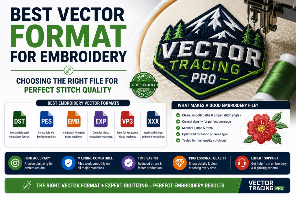 Best Vector Format for Embroidery: Choosing the Right File for Perfect Stitch Quality