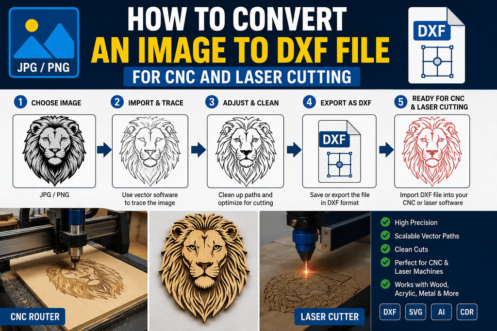 How to Convert an Image to a DXF File for CNC and Laser Cutting