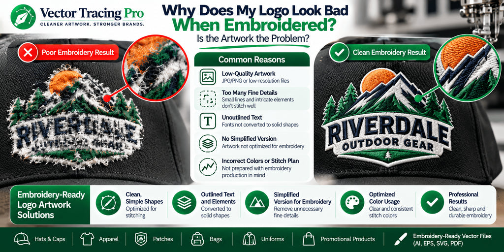 Why Does My Logo Look Bad When Embroidered? Is the Artwork the Problem?