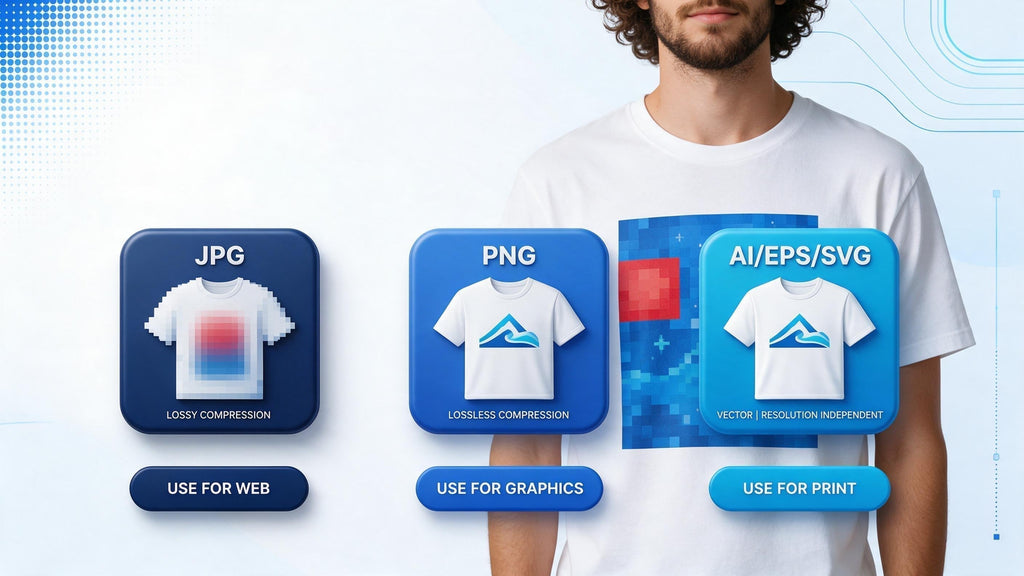 JPG, PNG, or Vector: Which File Is Best for T-Shirt Printing?