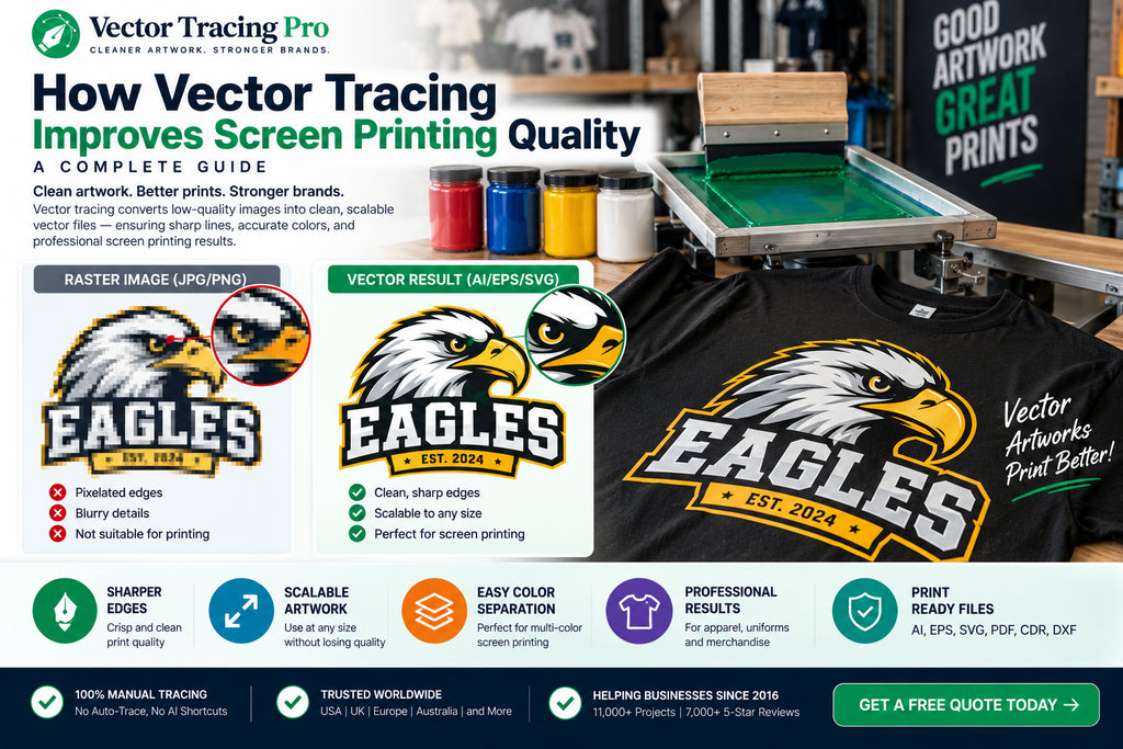 How Vector Tracing Improves Screen Printing Quality: A Complete Guide