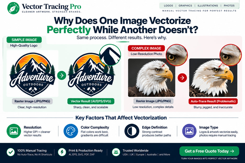 Why Does One Image Vectorize Perfectly While Another Doesn't?