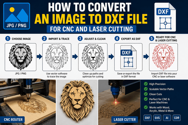 How to Convert an Image to a DXF File for CNC and Laser Cutting