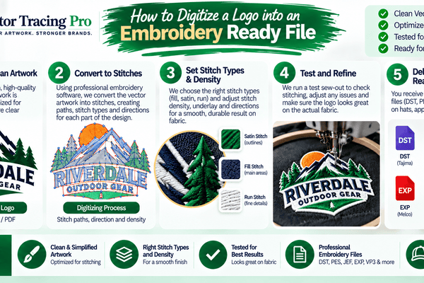 How to Digitize a Logo into an Embroidery Ready File