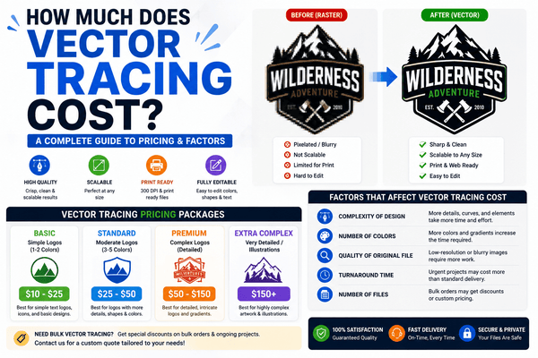 How Much Does Vector Tracing Cost (2026 Pricing Guide)