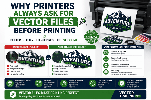 Why Printers Always Ask for Vector Files Before Printing